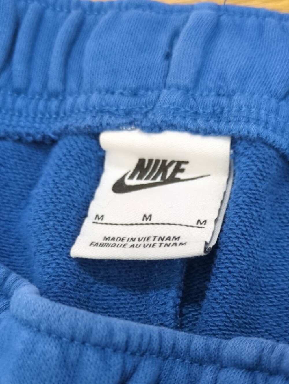 Nike Royal Blue Drawstring Sport Shorts with White Swoosh - Picture 4 of 5
